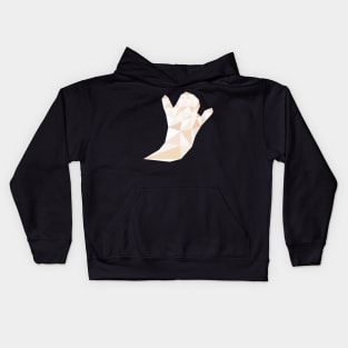 Low Poly Ghost Kids Hoodie